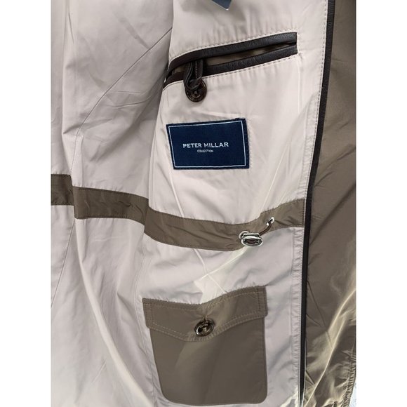 Peter Millar Discovery All-Weather Jacket/Pack-Away Hood In Brown XL $798 (F3) - Picture 10 of 12